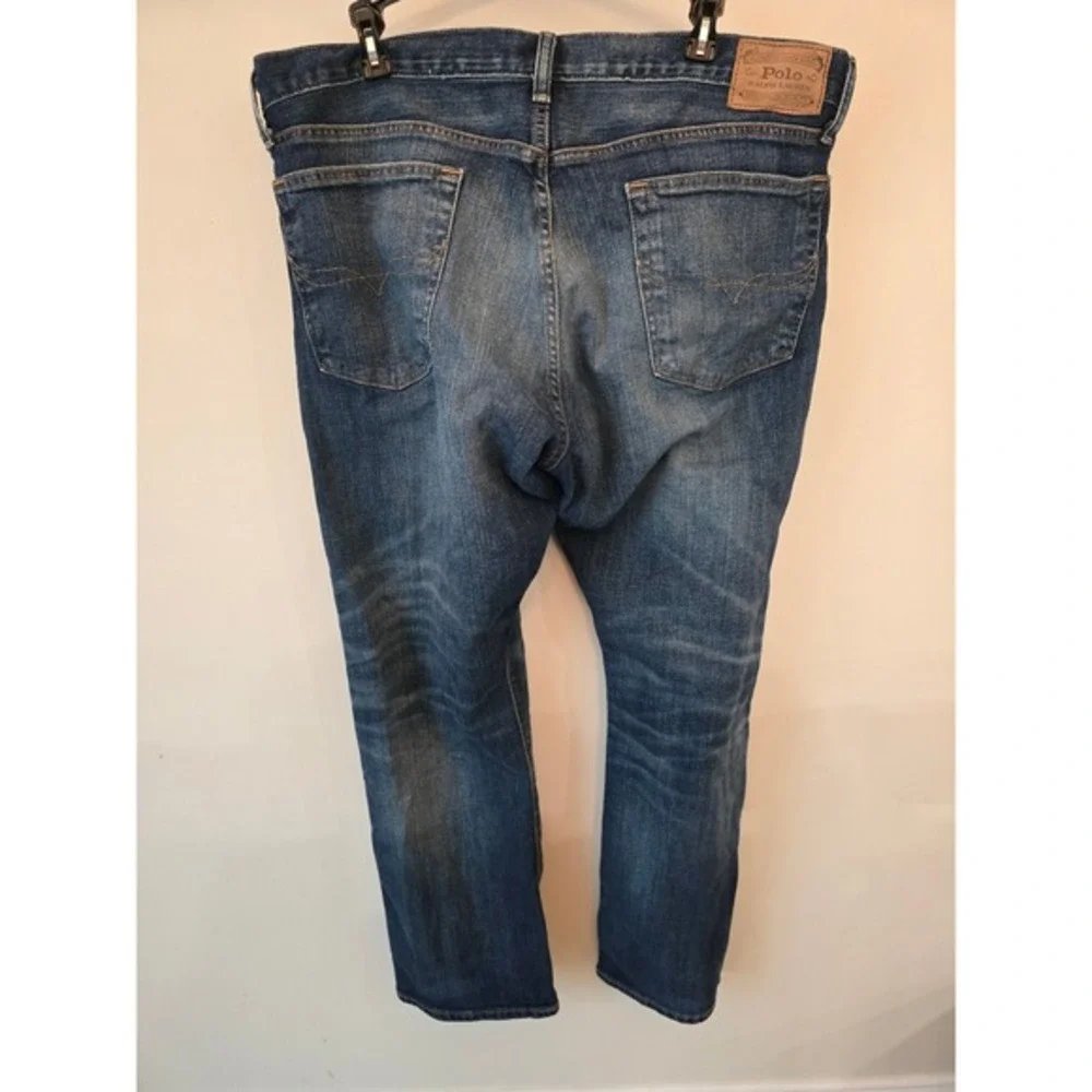 Polo Ralph Lauren Mens Classic Fit Blue‎ Denim Jeans Medium Wash 36x32